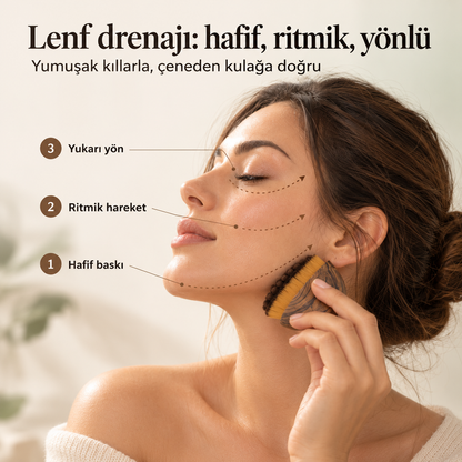 Lenf Drenaj Masaj Fırçası, Çene ve Yüz Şekillendirme Aleti